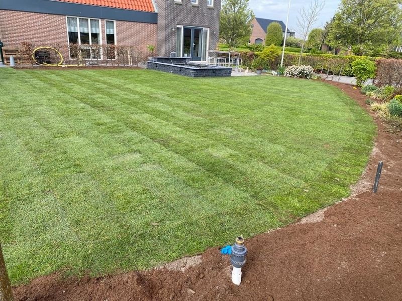 Aanleg gazon – tuinproject door Van Paassen Hovenier, foto 3
