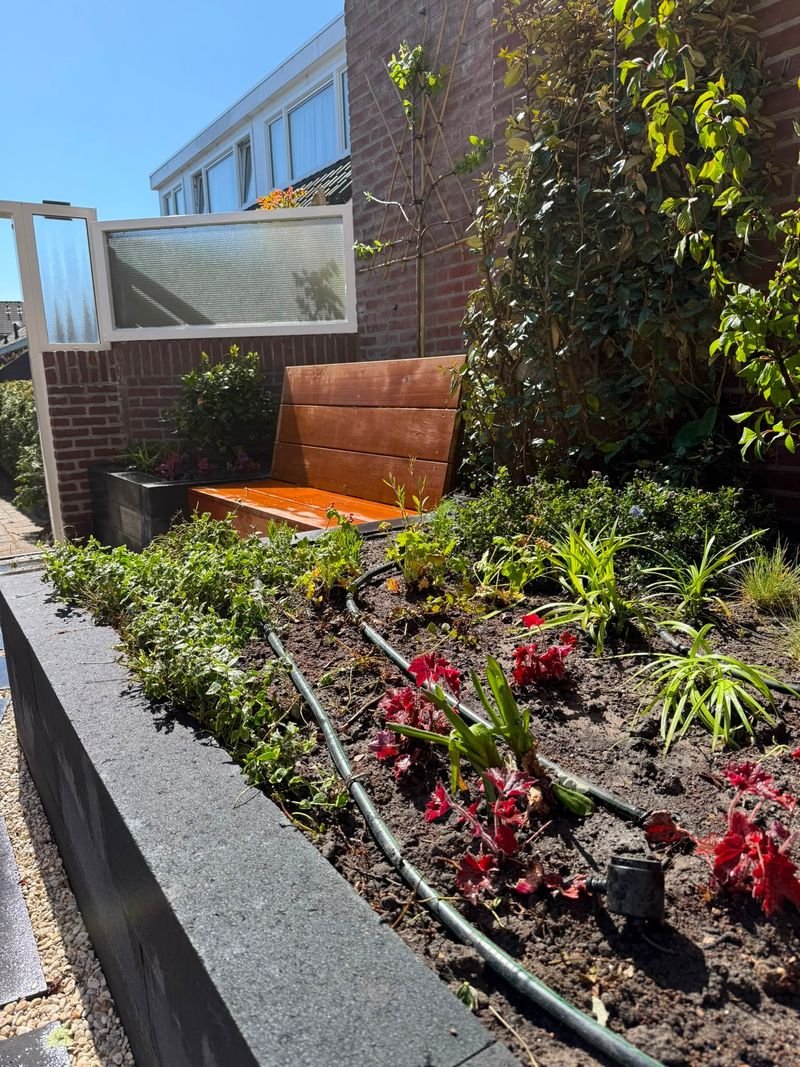 Beplanting en bestrating – Maasdijk – tuinproject door Van Paassen Hovenier, foto 4